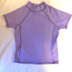 High neck rash guard.